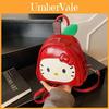 Adorable Hello Kitty Red Apple Design Mini Backpack For Daily Use