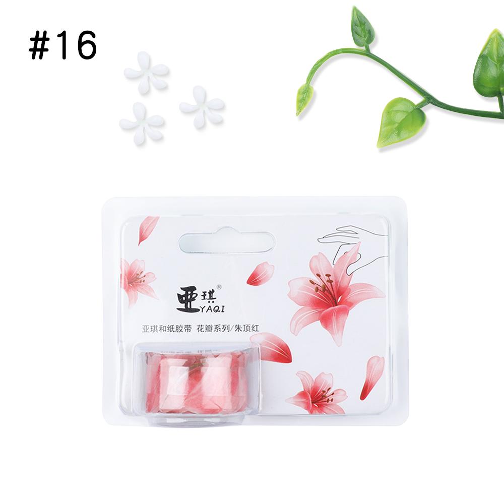 200PCS Adhesive Sticker Stylish Flower Petals Tape Scrapbooking Sticky Paper Masking Tape