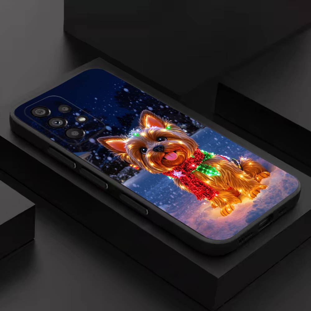 

Йоркширский терьер собака Милый чехол для телефона Для Samsung S 9,10,21,30,22,23,24,25,26,Ultra,Plus,Lite,FE,4,5G Черный Мягкий Точный SamsungS30Plus