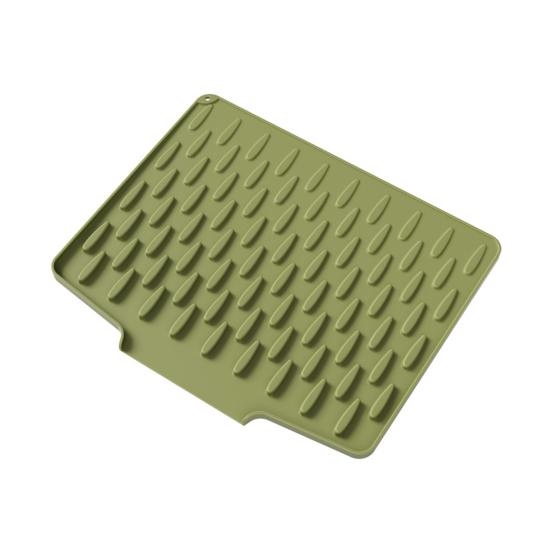 Yousheng Silicone Drain Mat Heat-resistant Non-slip Kitchen Drying Pad Water Drainage Design Hotel Kitchen Utensil Drying Pad
