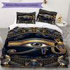 The Eye of Horus Pattern Bedding uilt Set uilt Cover Pillowcase Home Decoration Birthday Gift (1 * duvet cover + 2 * pillowcase  without core)109