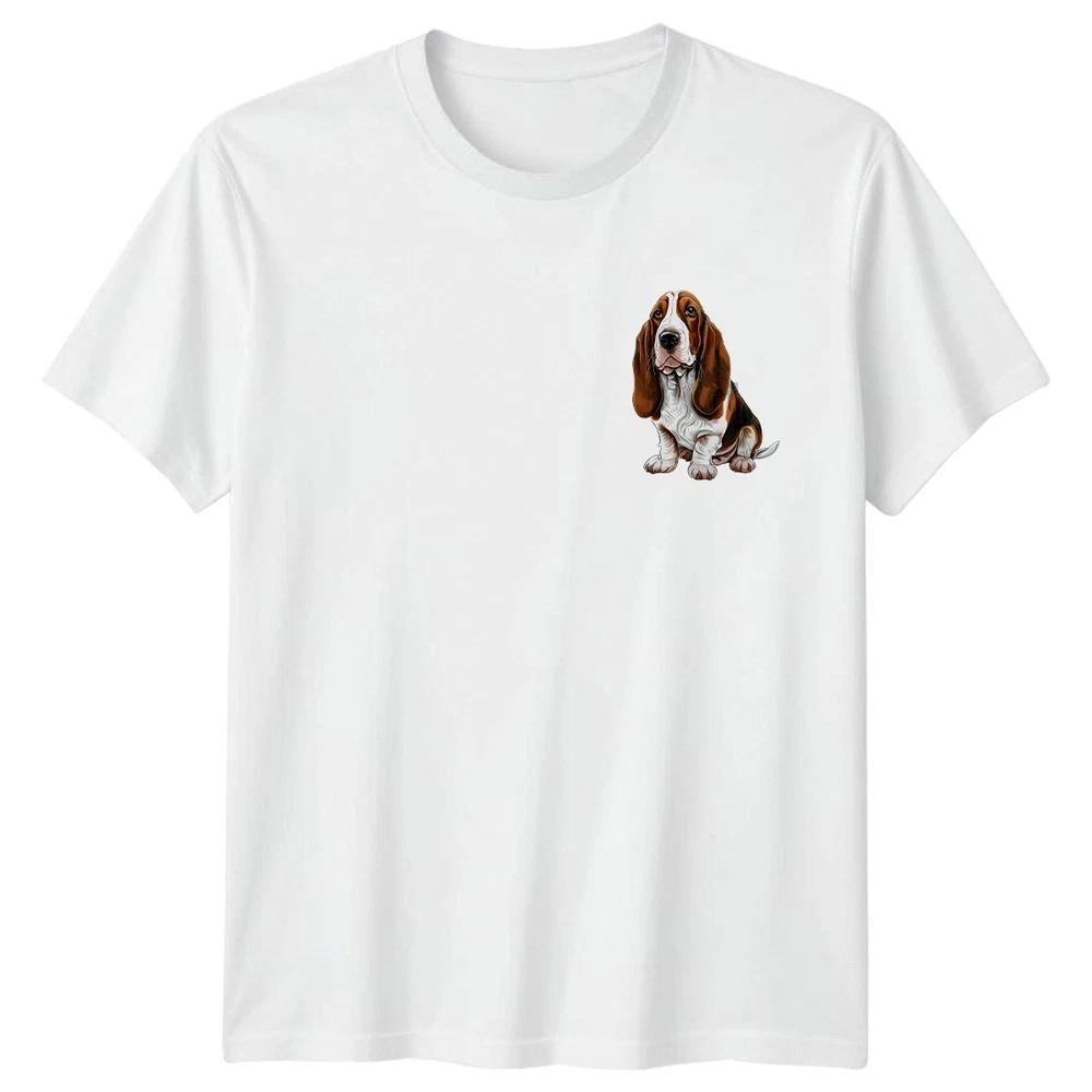 Basset Hound Dogs Animals Unisexs TShirt Unisexs Tee Graphic Unisex Top Pet Lover S