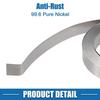 Universal Car Pure Nickel Strip Tape Plate 32.8ft 0.2x10mm Silver Tone Pack of 1