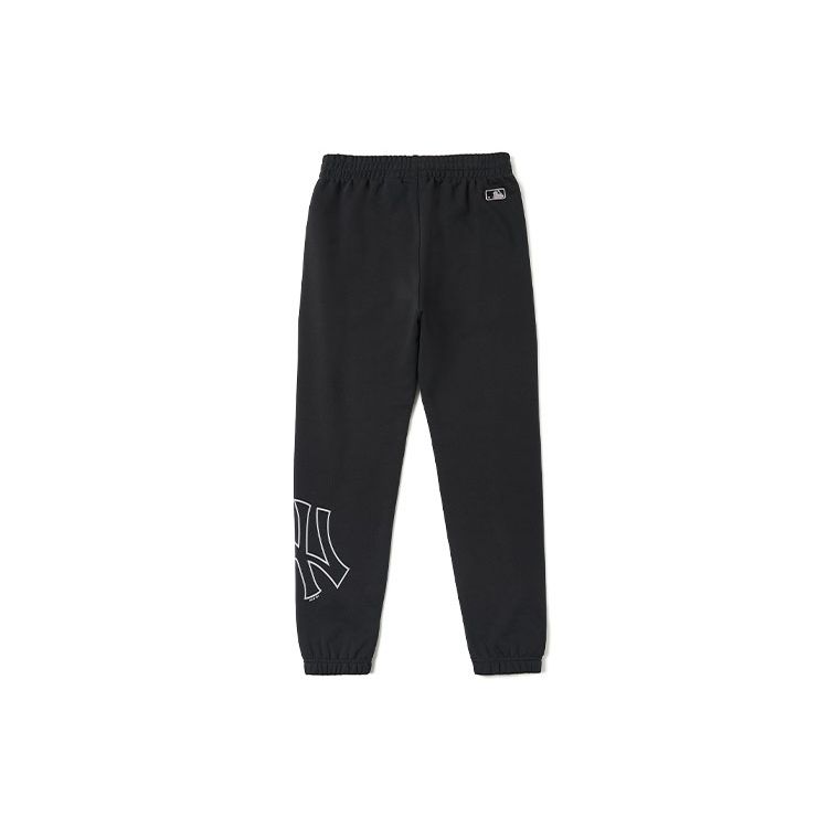 MLB Basic Logo New York Yankees Logo Letter Print Loose Sports Pants Unisex bottoms Black 3ATPB0214-50BKS