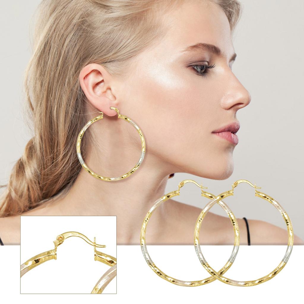 Circular Colored Earrings With Retro
