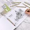 Micro Fineliner Drawing Art Pens, Black Art Pens for Drawing, 12 Size Waterproof Pen for Artists Sketching, Illustration, Watercolor, Calligraphy,