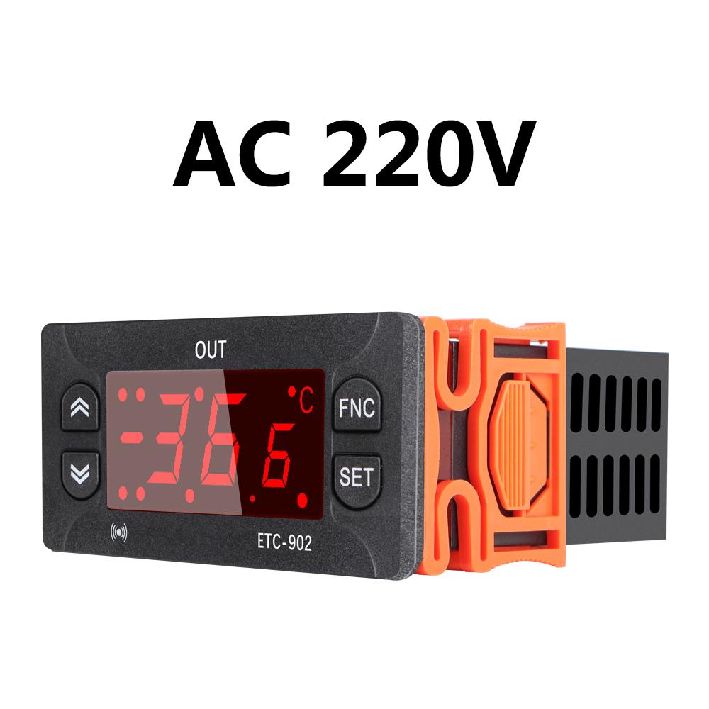 ETC 902 Digitální regulátor teploty 12V 24V 110V 220V Termoregulátor Termostat Ohřívač Chladič Chlazení Alarm