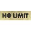 Patch - NO LIMIT - Large Print - Golden - Iron-on - To Sew
