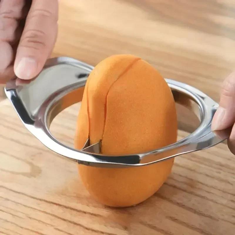 Fruit Tools Mango Slicer Mango Peel Knife Mango Splitters Vegetable Tools Stainless Steel Mangos Cutters Corer Kitchen Peeler