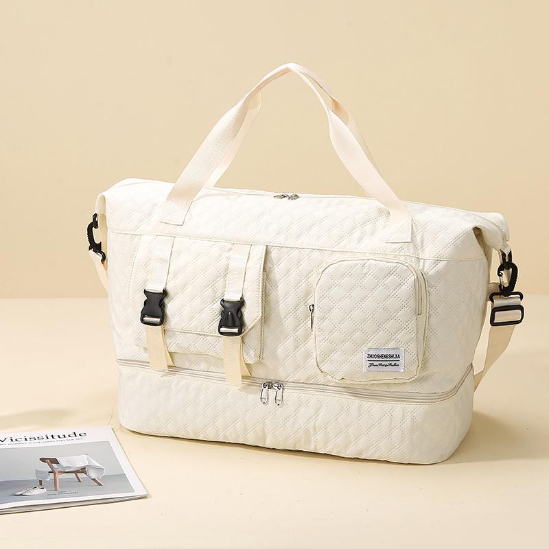 Dry and Wet Separation Travel Bag Multi-Functional Women's Large Capacity Sports Fitness Bag Separation Shoes Bags
