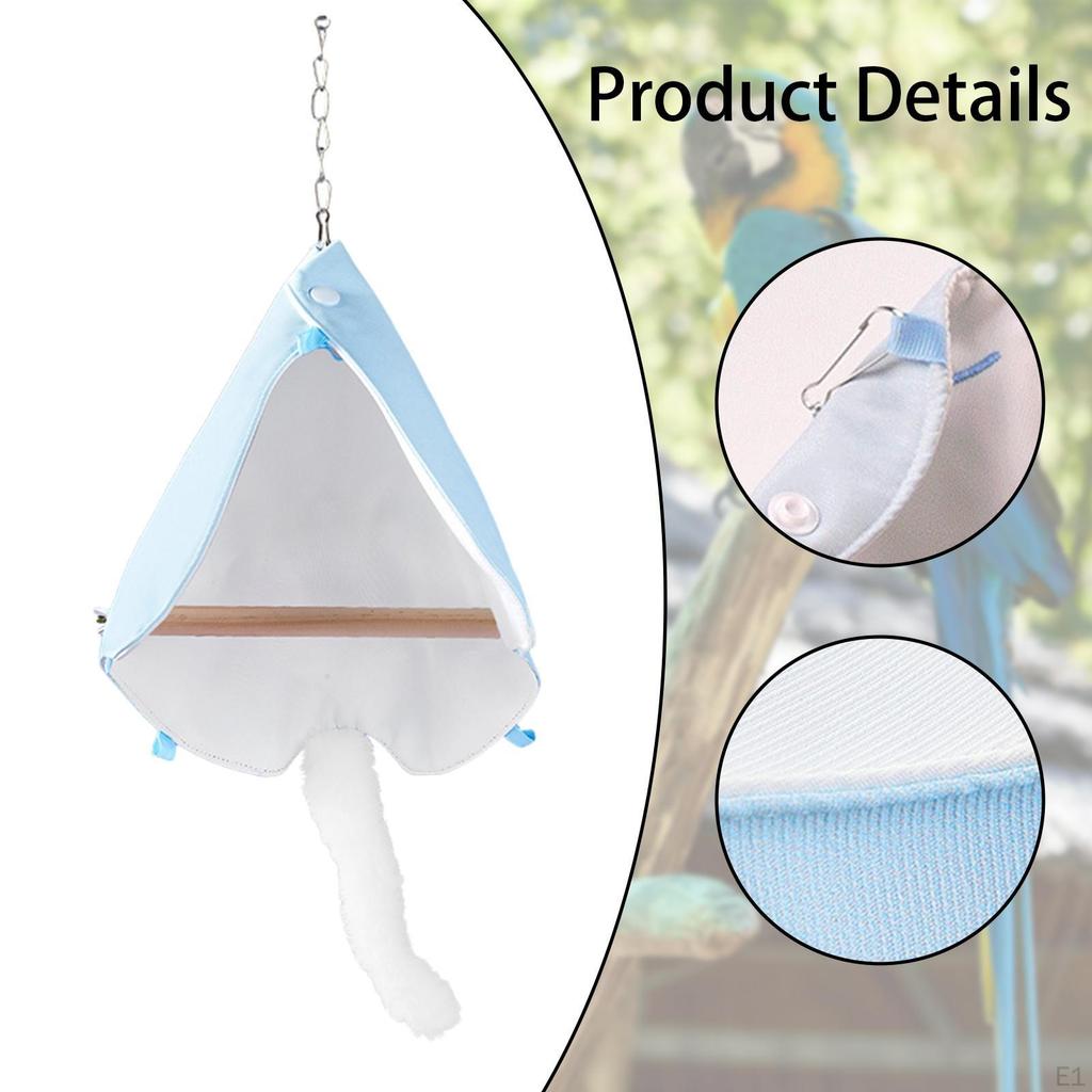Bird Hanging Hammock Perch Stand Hideaway Nest Bed Tent for Guinea Pig Parakeet