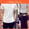 Klassisches Design Unisex Hohe Elastizität O-Ausschnitt Kurze Ärmel Besser Sport Freizeit T-Shirt