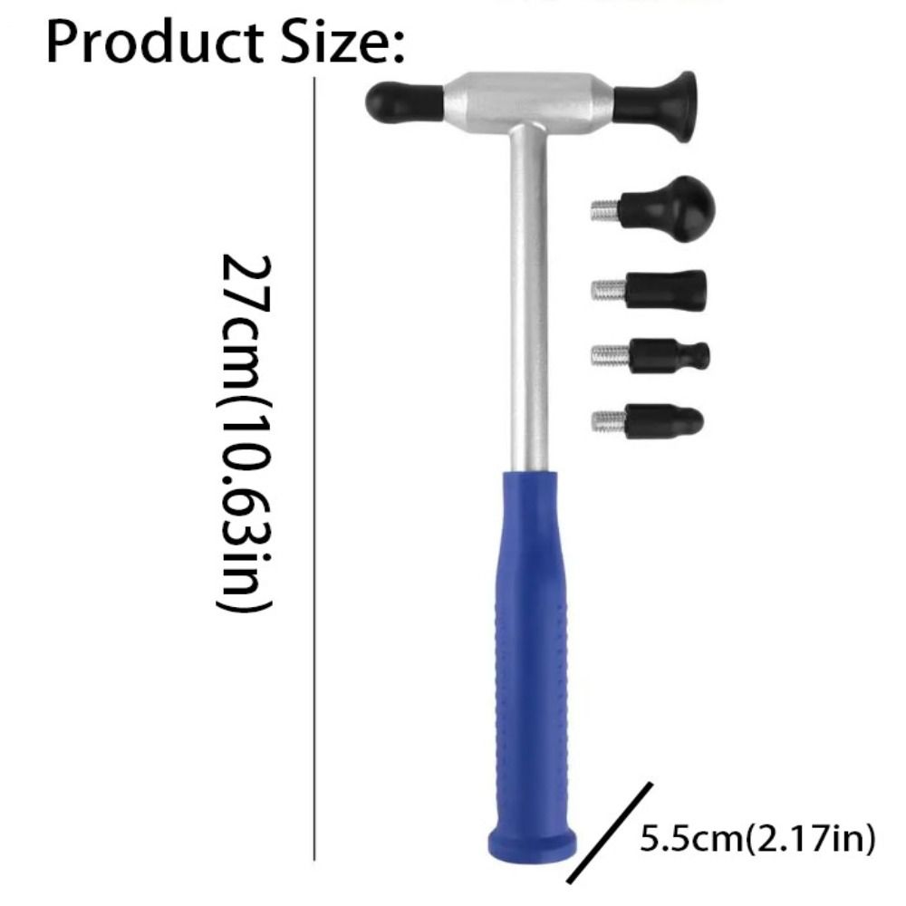 6 Replacement Heads Car Hammer Auto Body Dents Repair Kit Removal Tools Automotive Accessories