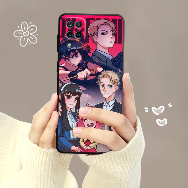 Spy X Family Anya Bright Hair Loid Yor Phone Case For Samsung Galaxy A70 A70s A50 A30s A04s A20s A20e A02 A02s A03 A42 M31 M13