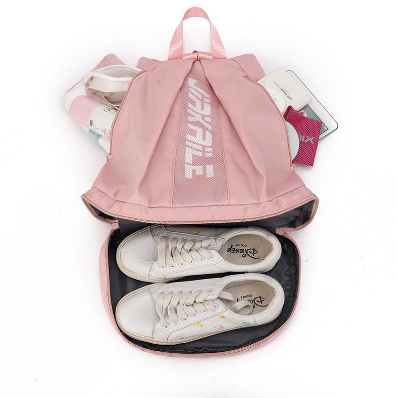 Wasserdichte Sporttasche mit Schuhfach, Damen Schwimm- & Yoga Rucksack für leichte Reisen und Sport