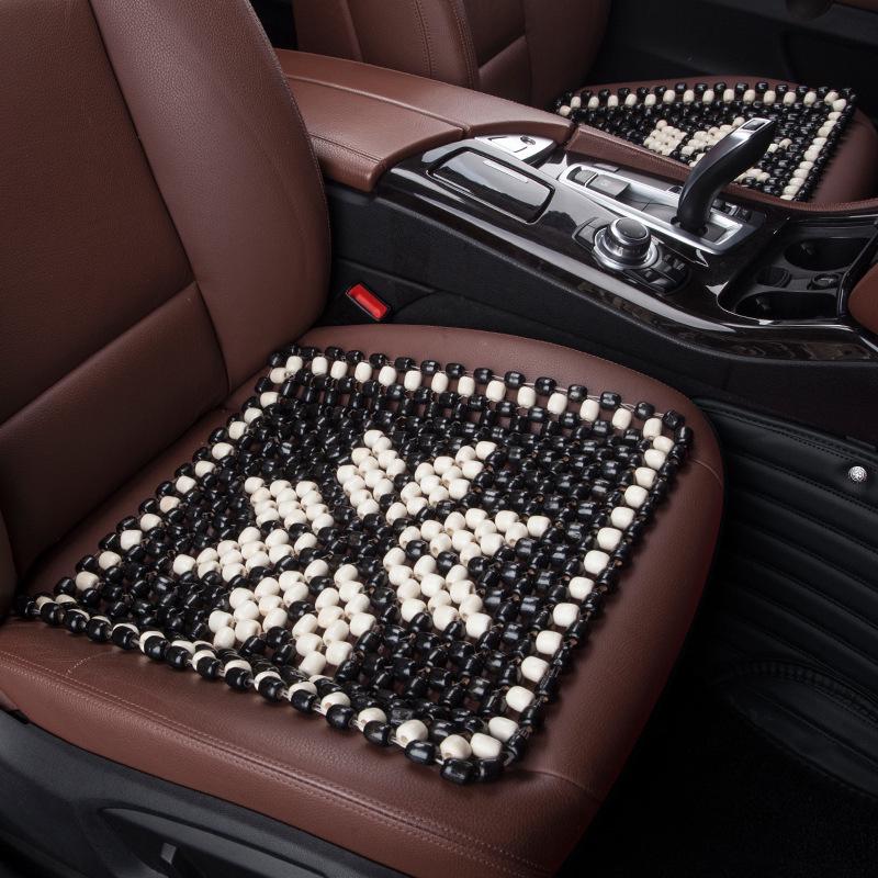 XB161 Universal Summer Wooden Bead Seat Cushion - Breathable, Cool, No Backrest, Four-Season Use