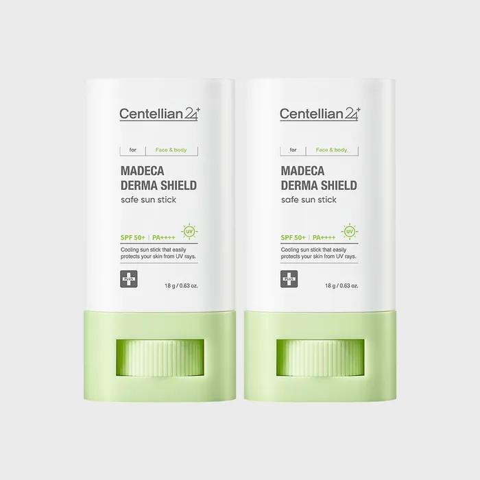Centellian24 Madeca Dermashield Safe Sun Stick 18g 2ea (SPF50+ PA++++) 24H moisturizing cooling effect soothing UV protection