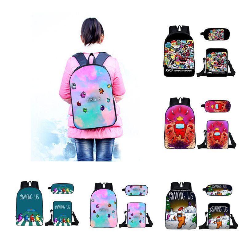 Among Us Backpack Set For Kids Stylish And Practical 3-piece School Accessory Bundle