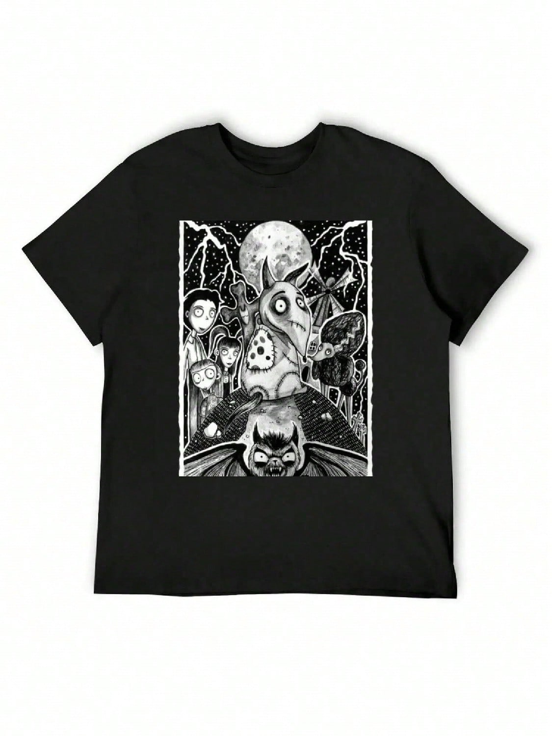 Frankenweenie T-Shirt Blanks Shirts Graphic Clothes Anime Clothes unisex T Shirt Graphic S