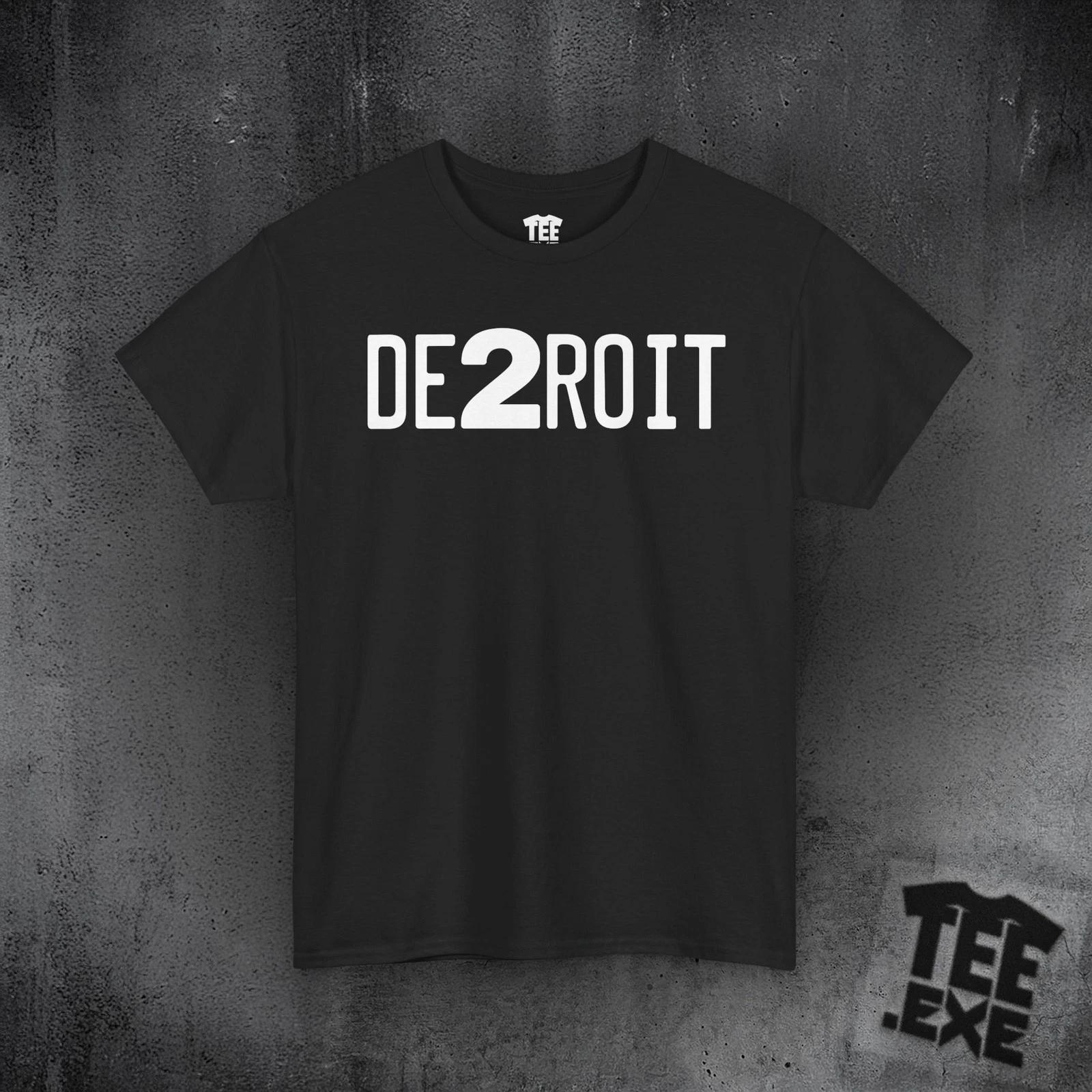 DE2ROIT -Unisex Heavy Cotton Tee L