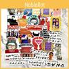 Colorful Friends Tv Show Pvc Vinyl Stickers Perfect For Skateboards And Laptops