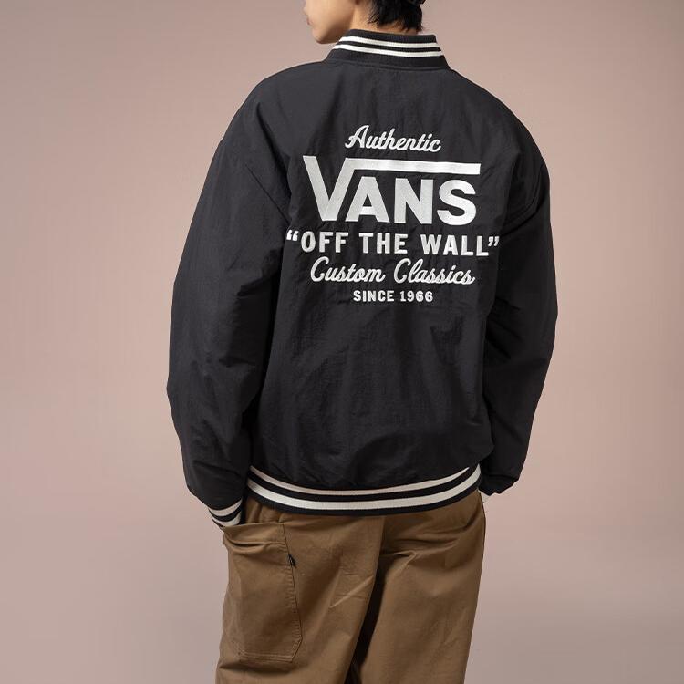 Vans Classic Fashion Versatile Jacket Unisex Jackets Black VN000GZMBLK1