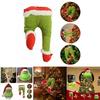 Charming Grinch Christmas Decorations Furry Green Leg And Head Tree Ornament Set