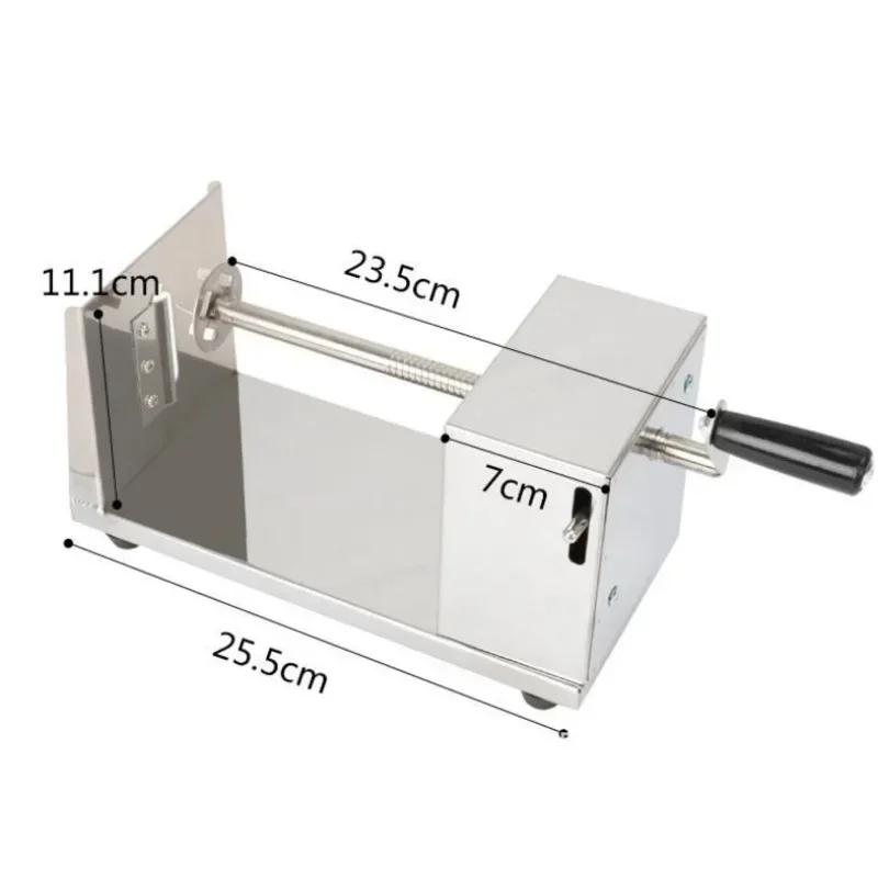 New stainless steel vegetable tools manual tornado stainless steel spiral potato slicer chip cutting machine kitchen tools серебряный