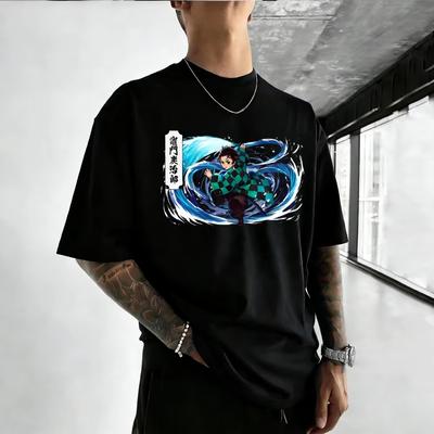 Mens and Womens Cotton TShirt Demon Slayer Jirosuke Kamitani Summer 2026 ShortSleeved Shirt