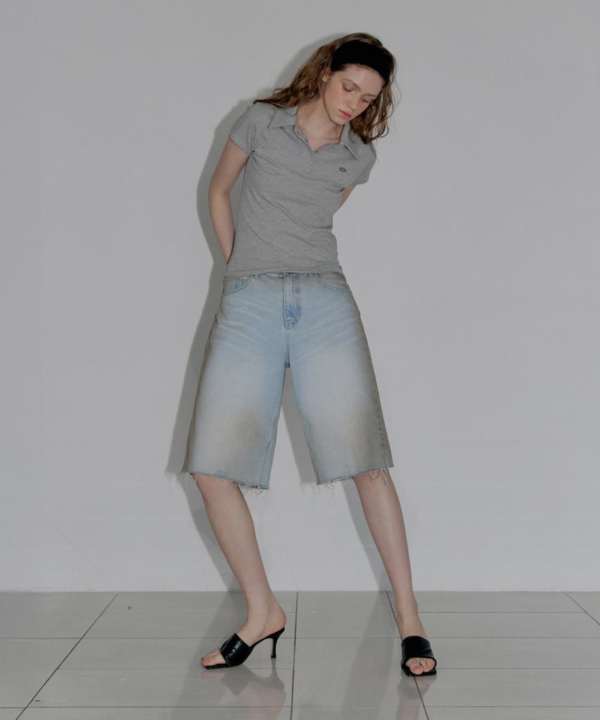 AUTHENTI Embroidered Bermuda Pants_Light Blue