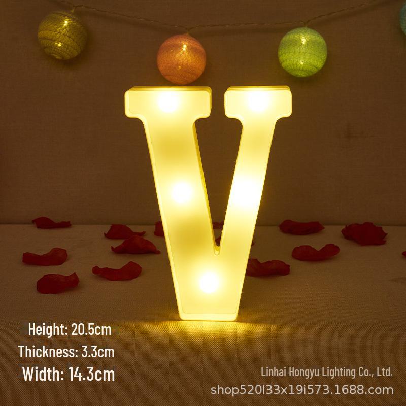 26 English Letter Night Lamp for Wedding Proposal or Decor