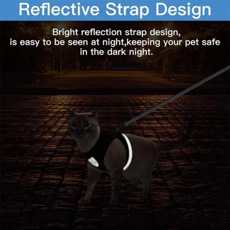 1Pc Pet Dog Summer Chest Strap Reflective Cat and Dog Towing Rope Small Dog Tank Top Pet Towing Rope