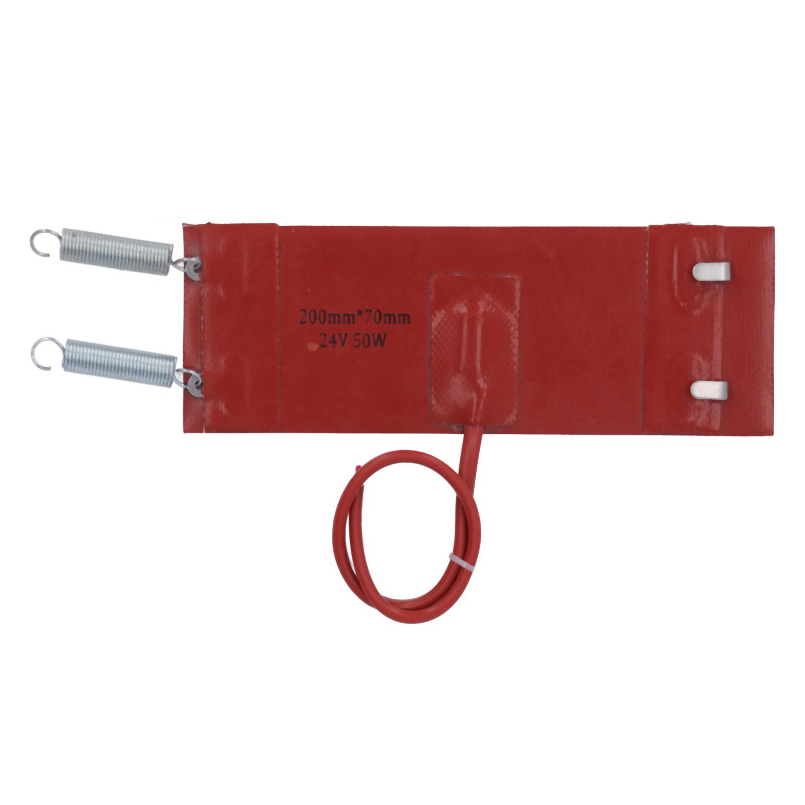 Engine Oil Silicone Heater Pad Flame Retardant  Waterproof Great Insulation Oil Pan Heater Pad 50W Silicone Heating Pad