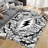 Killua Zoldyck Home Sofa Decoration for Living Room & Bedroom, Non‑Slip Play Flannel Floor Mat for Game Room
