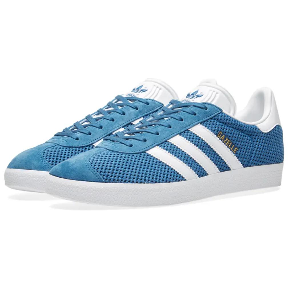 Adidas Originals Gazelle Sports Comfortable Low-Top Sneakers Men Sneakers Blue White BB2757