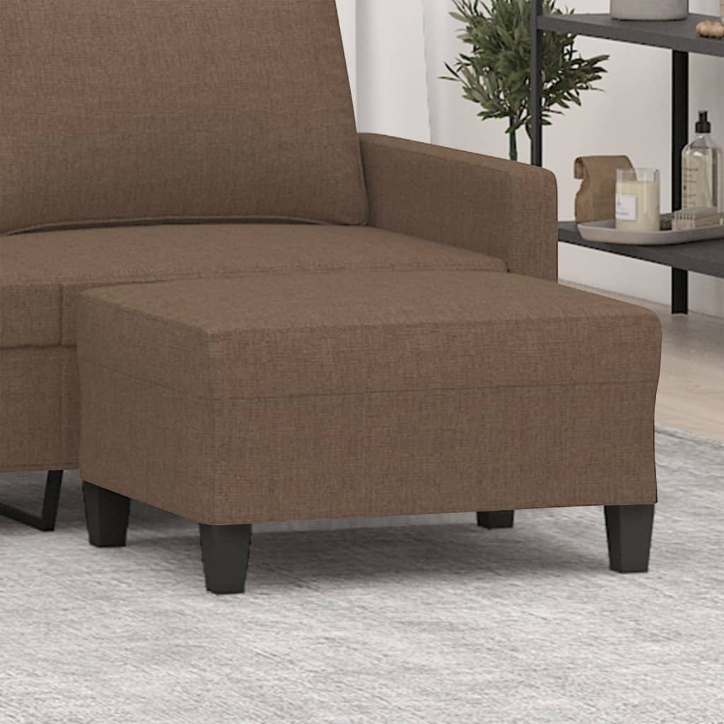 Footstool Brown 70x55x41 Cm Fabric