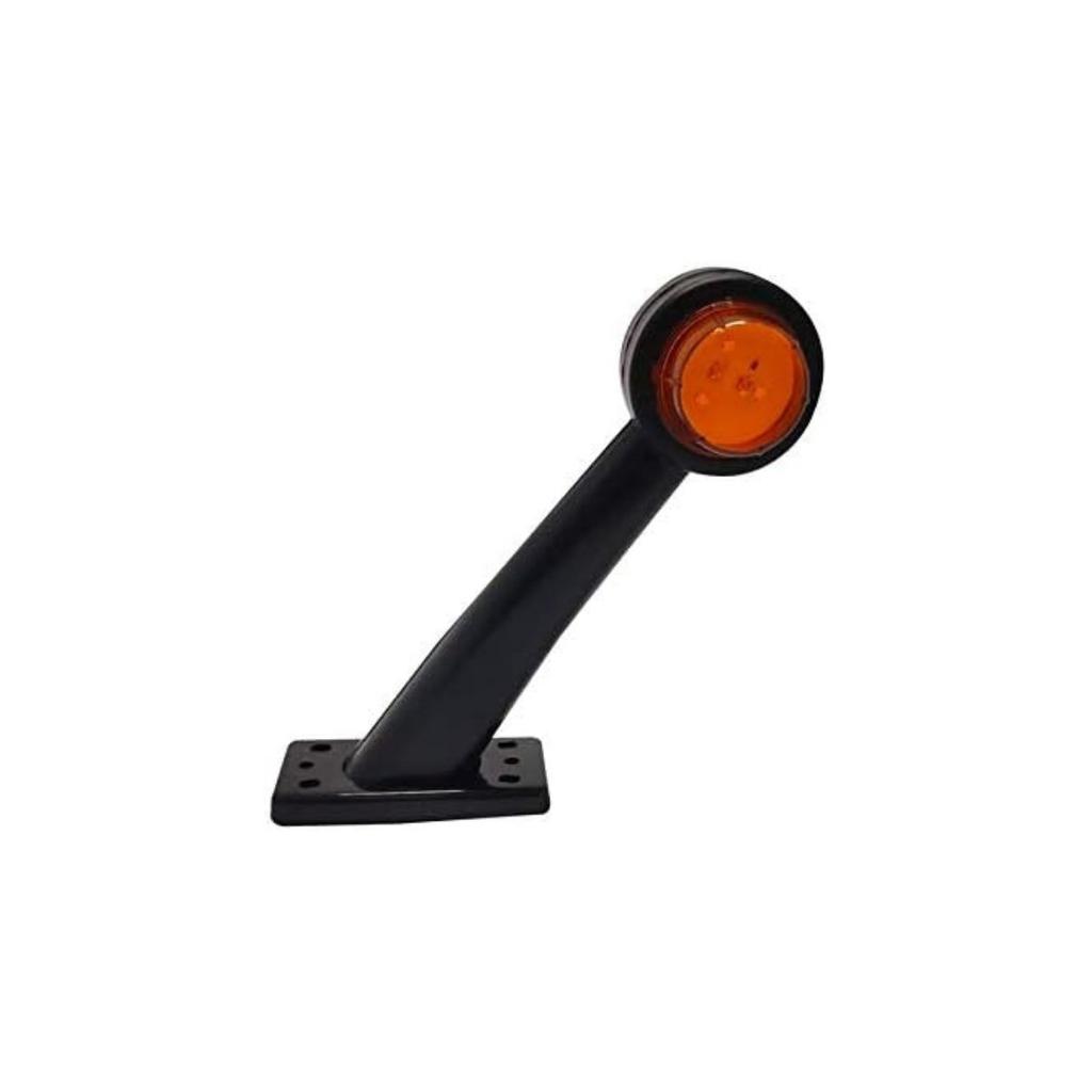 APSMOTIV Lite Green 6 SMD Side Rubber Stalk Marker Light Red/Amber Lamp 24v for Truck Caravan Kenworth Peterbilt Freightliner Trucks Semi Trailers