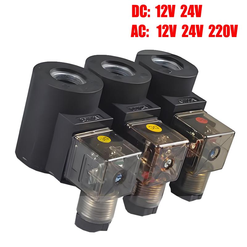 Hydraulisches Hub-Gewinde-Kartuschen-Magnetventilspule Innenloch 13mm 16mm Höhe 37mm DC24V DC12V AC220V AC24V AC110V DC48V