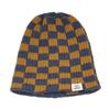 Clape Knit Polyester Checkered 2 Perfect for Fall and Cold Weather Medical Outdoor One Size Fits Unisex Men's Cap, Double-Layer Fabric, Pattern,