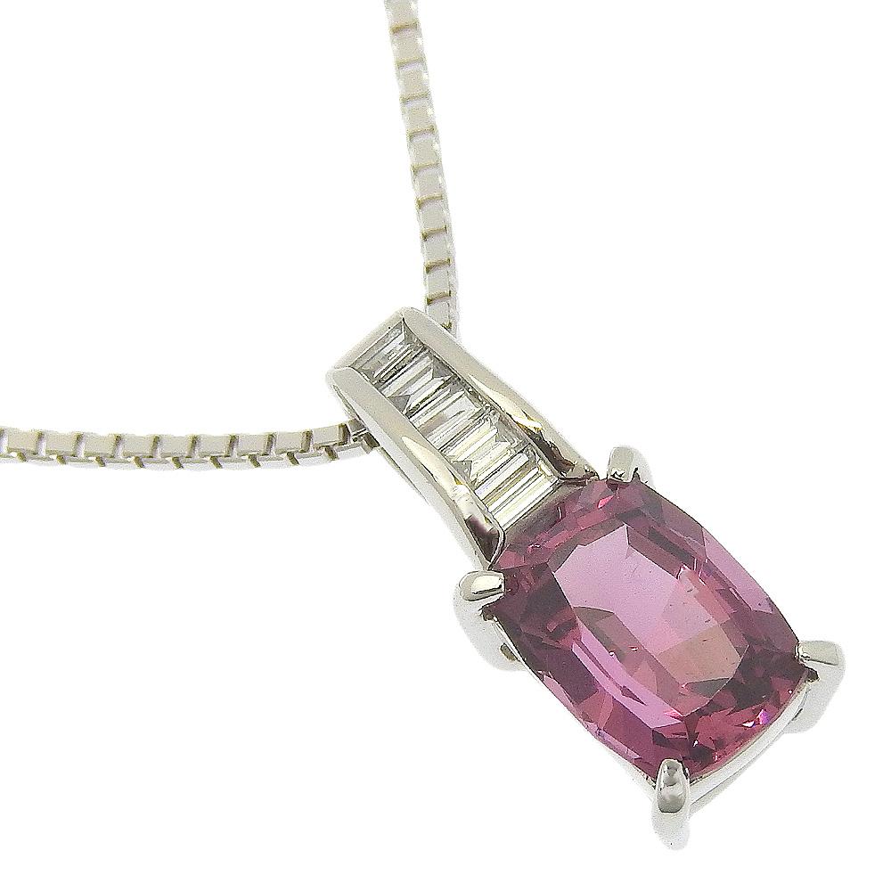 

TASAKI Necklace Rhodolite Garnet/K18 white gold/PT900Platinum 6.5g Women Used