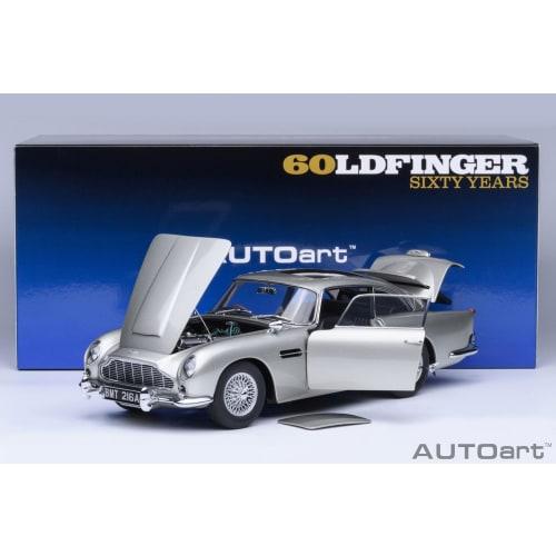 AUTOart 1/18 Scale Aston Martin DB5 "007/Goldfinger" Bond Car, Finished Model, 70296