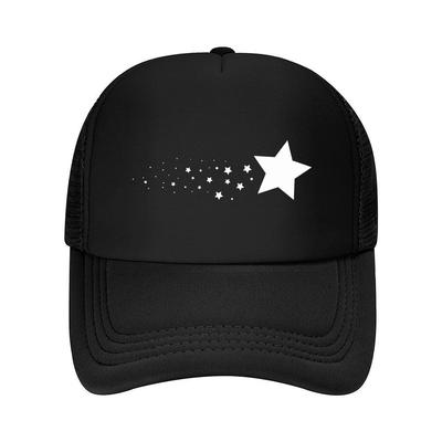 Shining Star Trail Vinyl Sticker  Mesh Baseball Cap Hip Hop