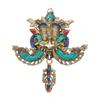 Nazar Battu Wall Hanging Multi Colored Gemstone Handwork, Evil Eye Protector