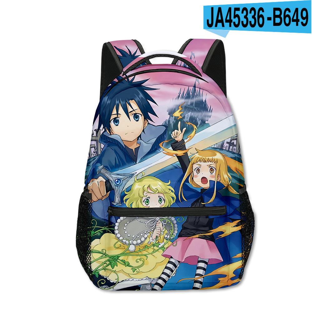 Cartoon Novelty Kpop Youthful School Bags Unisex Japan Anime Lost Witch Travel Bags 3D Print Oxford Notebook Shoulder Backpacks