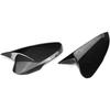 1Pair Side Mirror Cover Rear View Mirror Cover Trim For Hyundai Veloster 2012 2013 2014 2015 2016 2017 (Carbon Fiber Black)