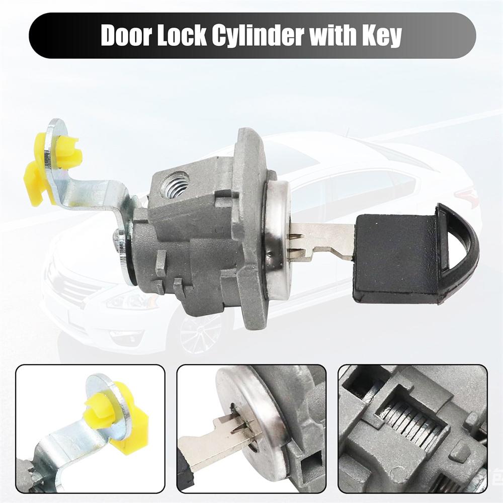 Drivers Side Door Lock Cylinder w/Key For Nissan Maxima Altima Murano Pathfinder