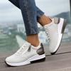 Women's Casual Sneakers Fashion Versatile Large Size Color Combination Cross-border Cash Models Slope Heel Thick Bottom Casual Sneakers