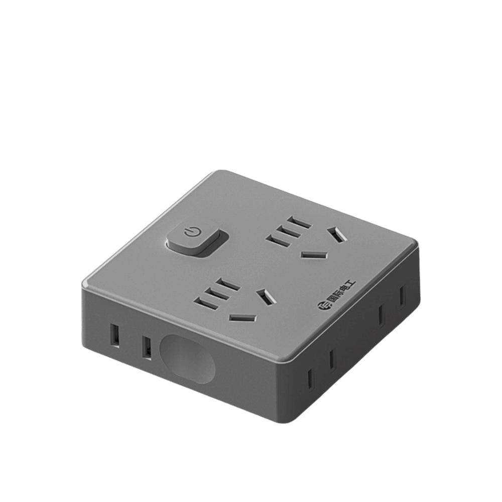 Platzsparende Ultra-dünne Steckdosenleiste Breite Steckdosen Flacher Stecker Wandstecker USB-C-Anschlüsse Steckdosenverteiler Bürogebrauch