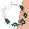 Green Onyx Gemstone Women's Gift For Her Silver Jewelry Bracelets 7-8 ''