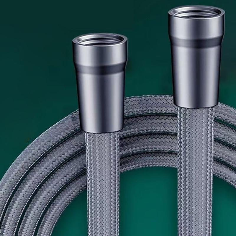 Nylon Shower Hose Flexible Attachment Easy Install Shower Hose 5FT Long for Handheld Shower Head & Toilet Bidet Sprayer